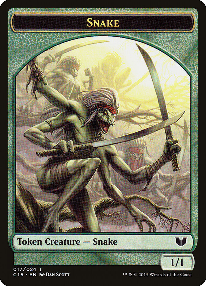 Snake, Commander 2015 Tokens · 017
