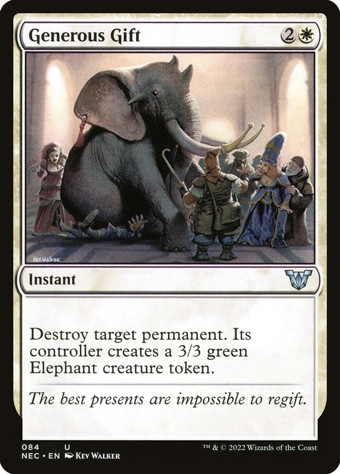 Generous Gift, Neon Dynasty Commander · 084