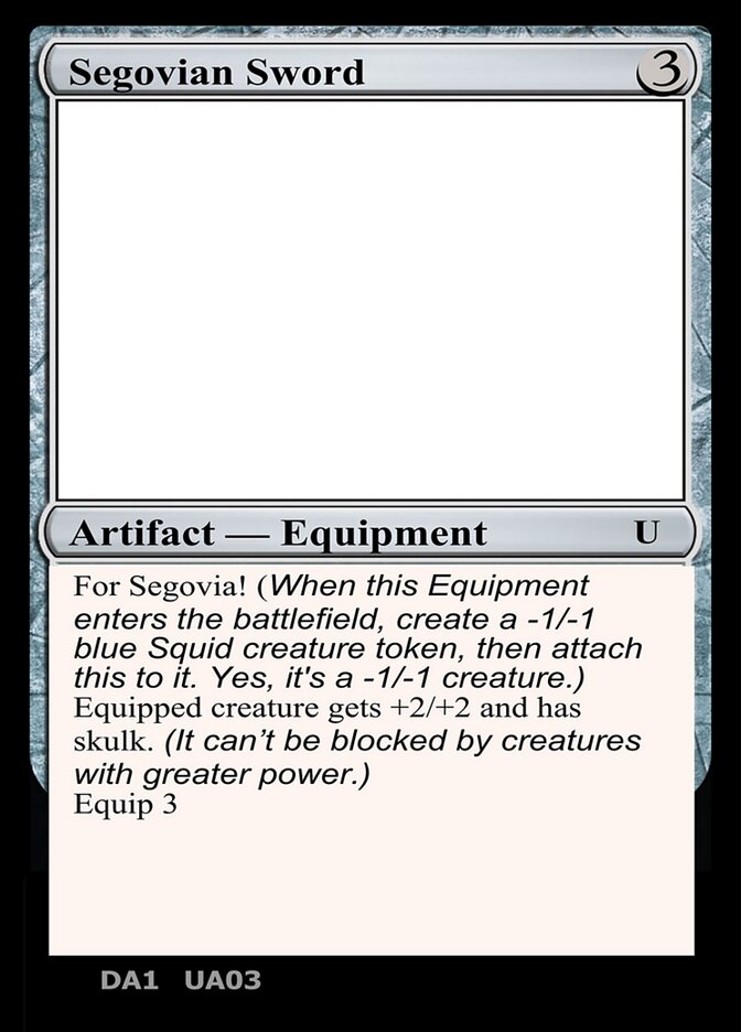 Segovian Sword, Unknown Event · ua03e