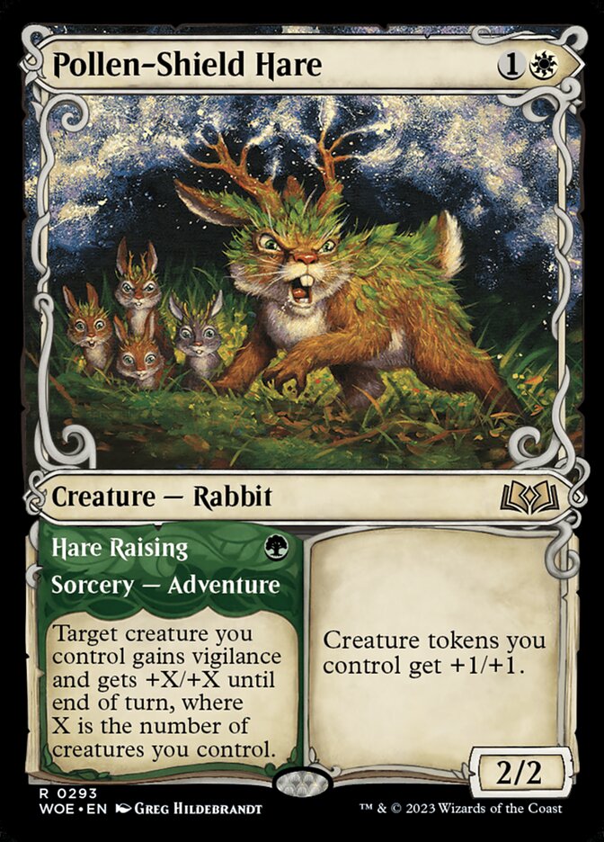 Pollen-Shield Hare // Hare Raising, Wilds of Eldraine · 0293