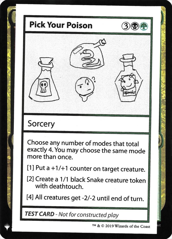 Pick Your Poison, Mystery Booster Playtest Cards 2019 · 097/121