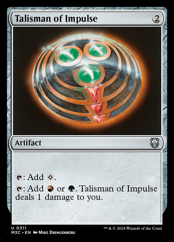 Talisman of Impulse, Modern Horizons 3 Commander · 0311