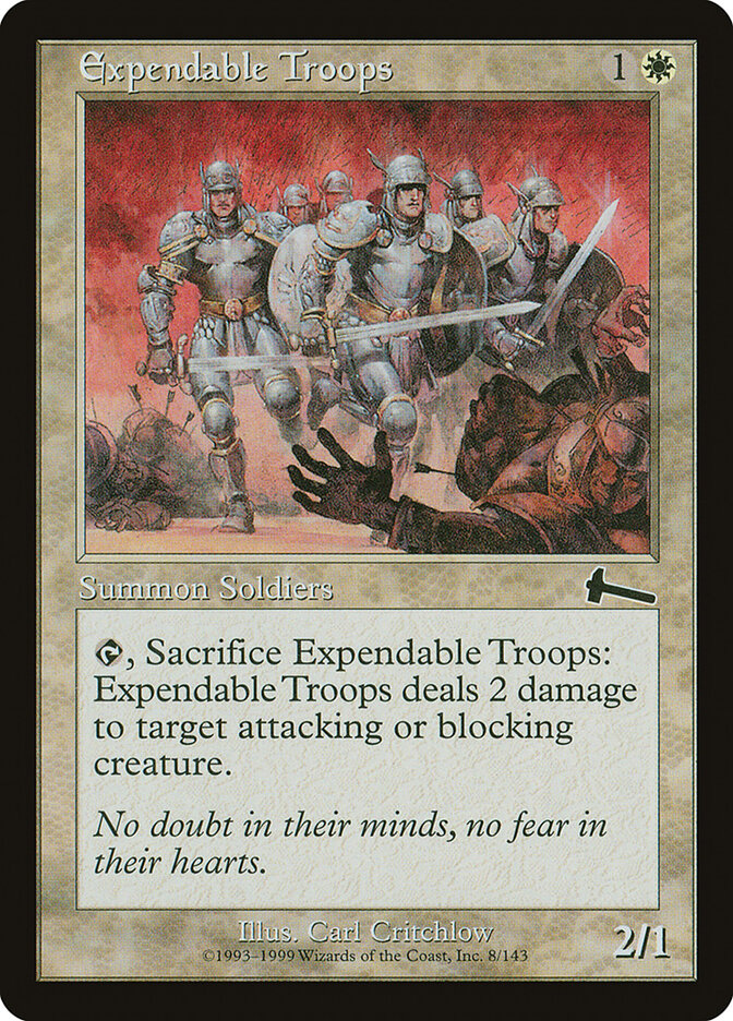 Expendable Troops, Urza's Legacy · 8/143