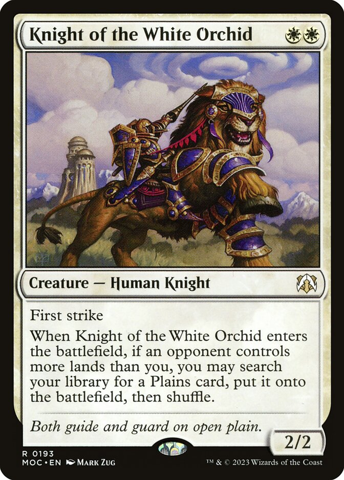 Knight of the White Orchid, March of the Machine Commander · 0193