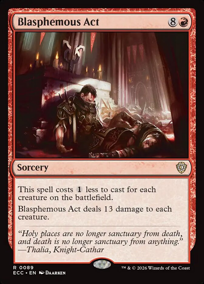 Blasphemous Act, Lorwyn Eclipsed Commander · 0089