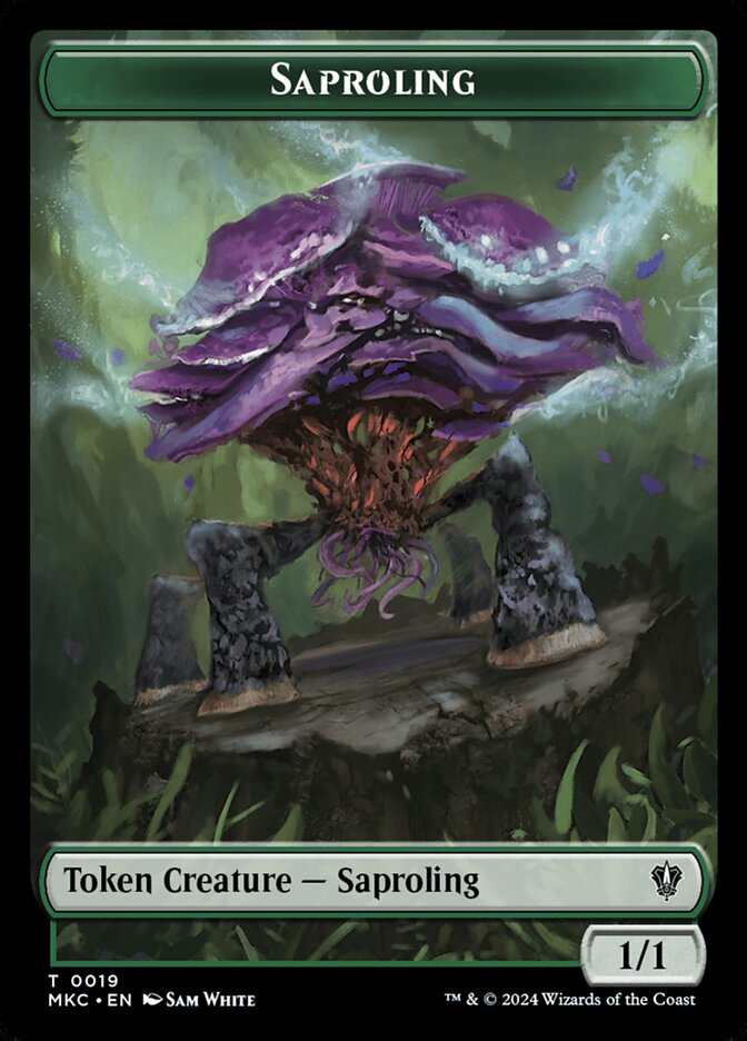 Saproling, Murders at Karlov Manor Commander Tokens · 0019