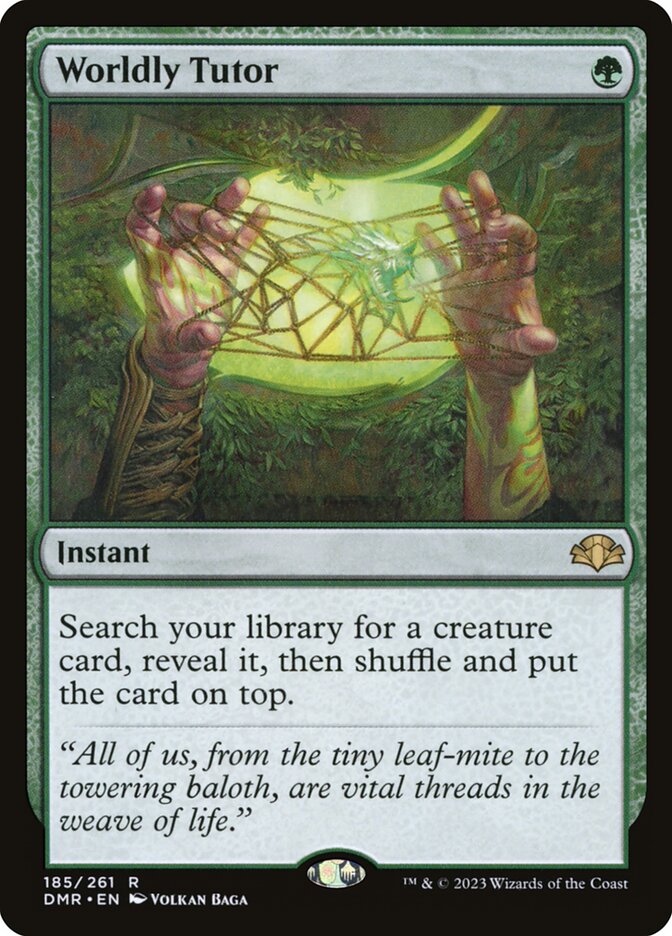 Worldly Tutor, Dominaria Remastered · 185/261