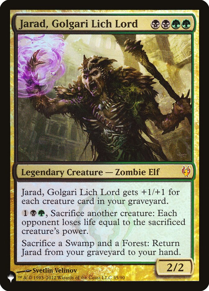 Jarad, Golgari Lich Lord, The List · ddj-45
