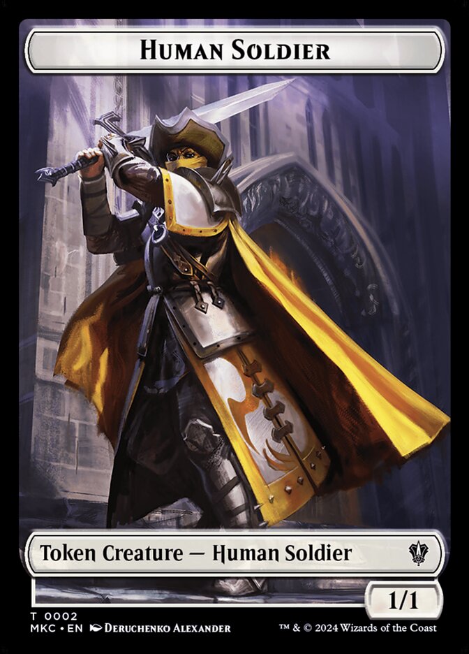 Human Soldier, Murders at Karlov Manor Commander Tokens · 0002