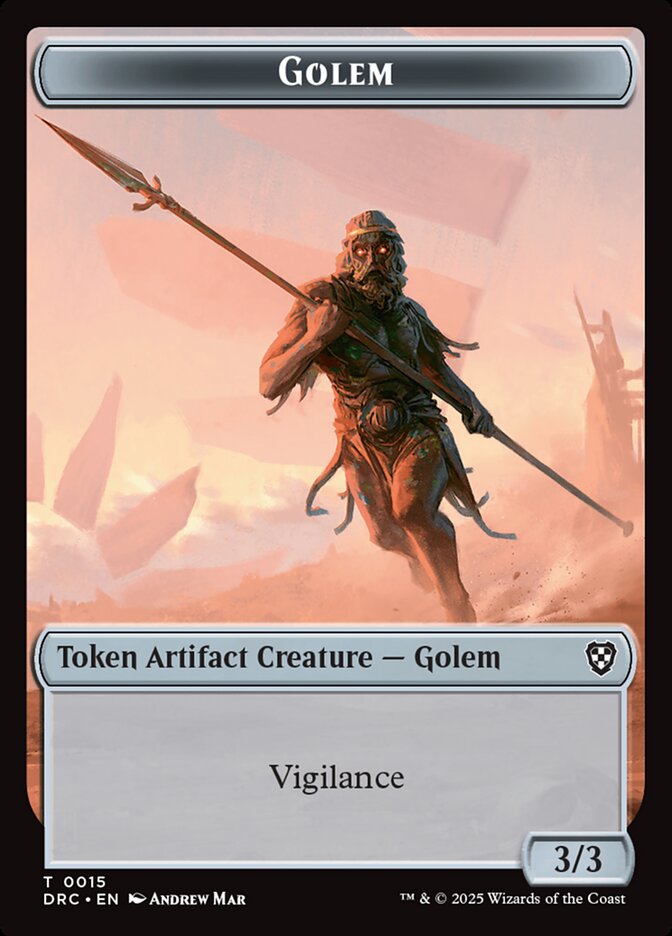 Golem, Aetherdrift Commander Tokens · 0015