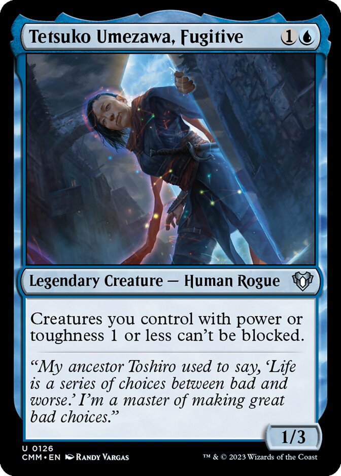 Tetsuko Umezawa, Fugitive, Commander Masters · 0126