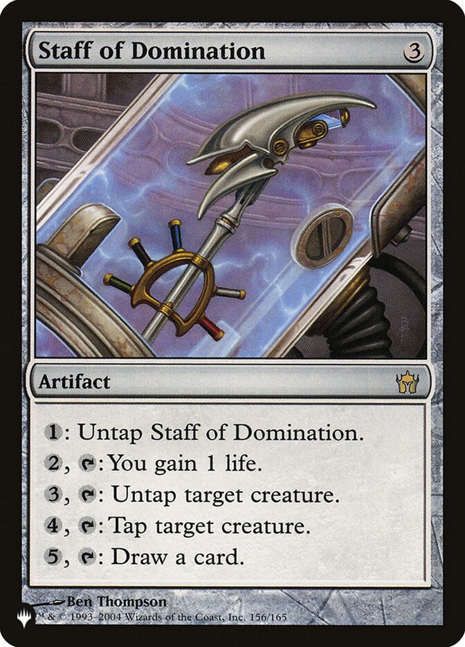 Staff of Domination, The List · 5dn-156