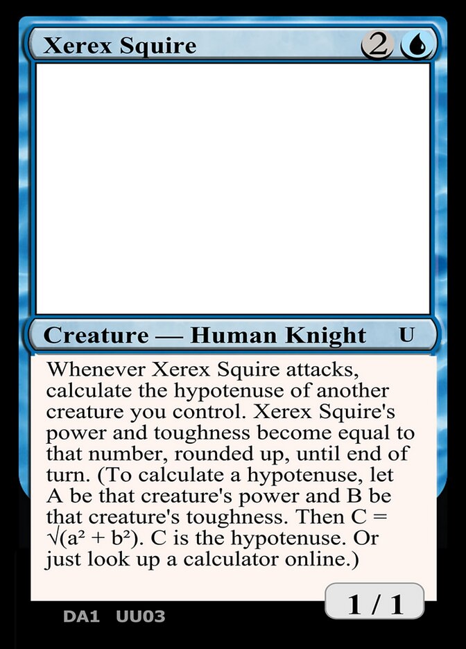 Xerex Squire, Unknown Event · uu03c