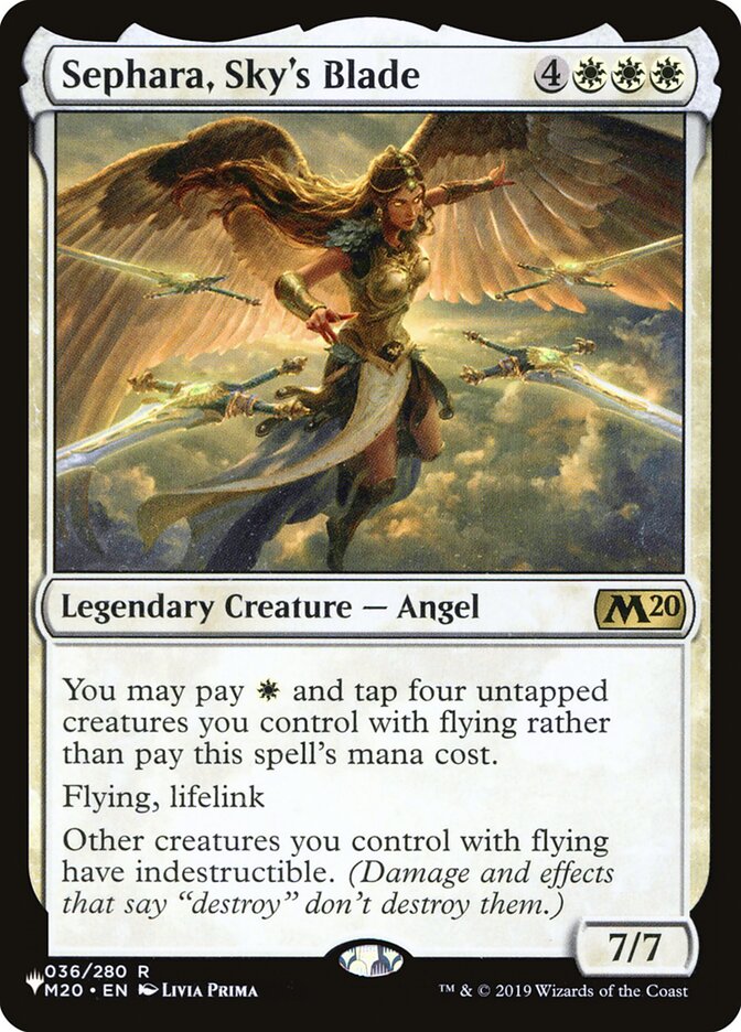 Sephara, Sky's Blade, The List · m20-36