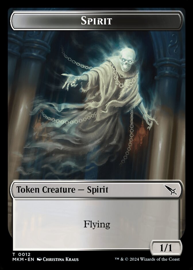 Spirit, Murders at Karlov Manor Tokens · 0012