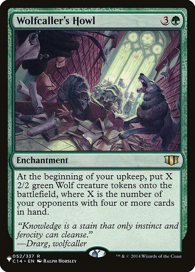 Wolfcaller's Howl, The List · c14-52