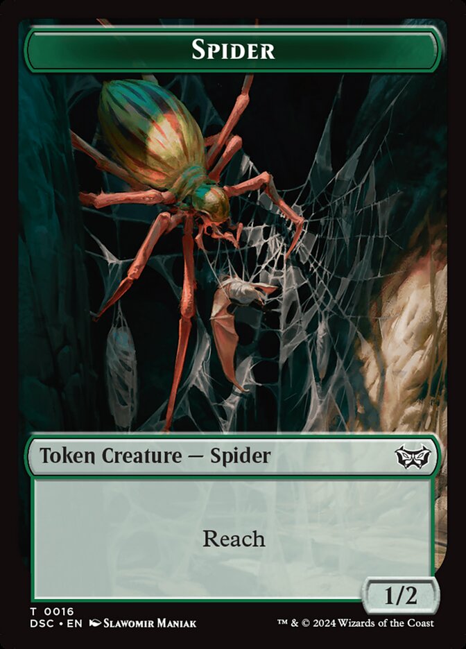 Spider, Duskmourn Commander Tokens · 0016
