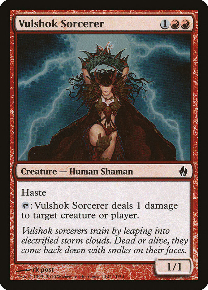 Vulshok Sorcerer, Premium Deck Series: Fire and Lightning · 11/34