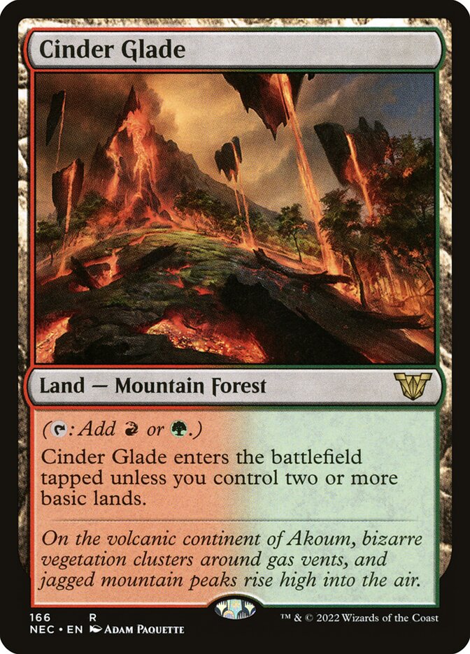 Cinder Glade, Neon Dynasty Commander · 166
