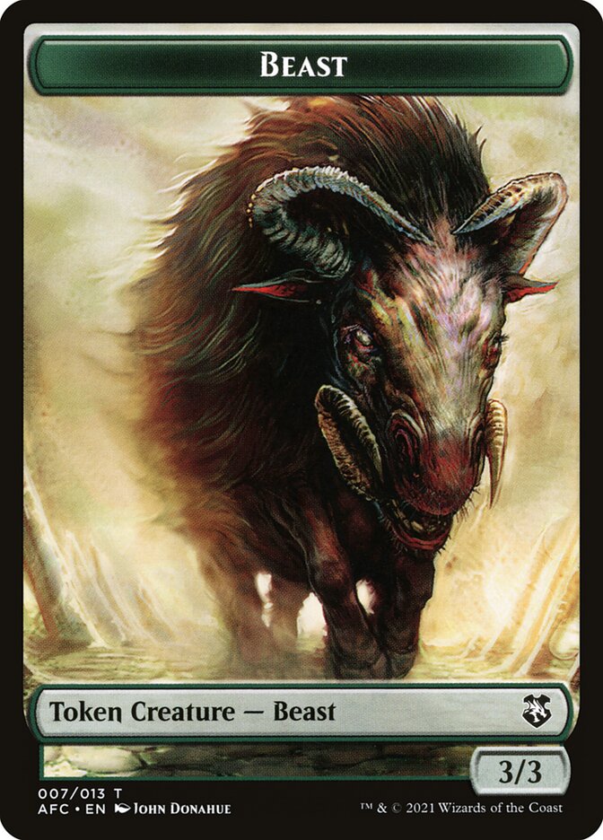 Beast, Forgotten Realms Commander Tokens · 007