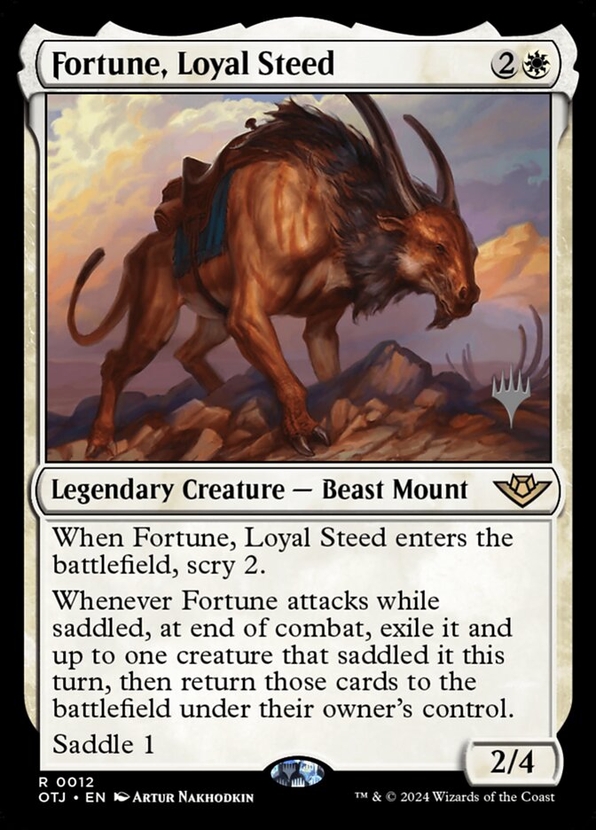 Fortune, Loyal Steed, Outlaws of Thunder Junction Promos · 0012