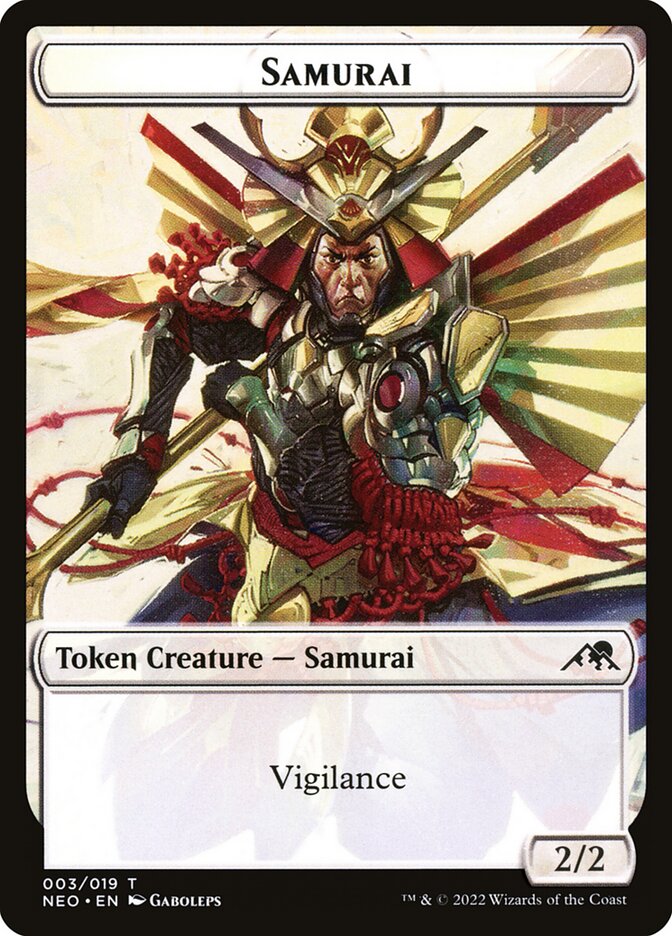 Samurai, Kamigawa: Neon Dynasty Tokens · 003