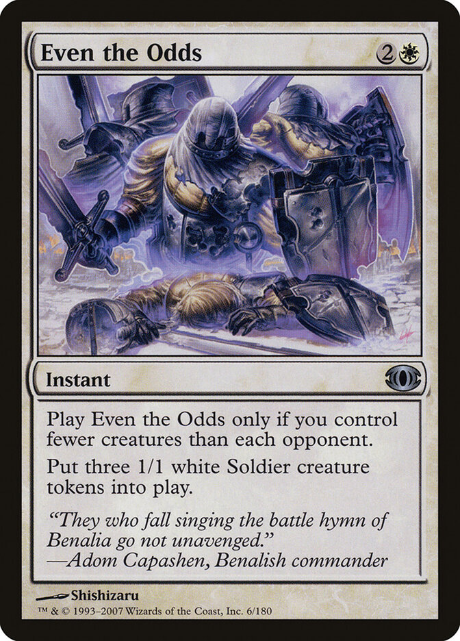 Even the Odds, Future Sight · 6/180