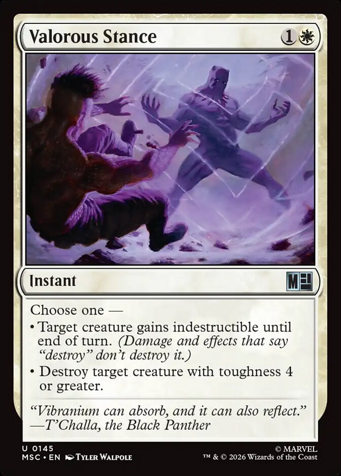 Valorous Stance, Marvel Super Heroes Commander · 0145