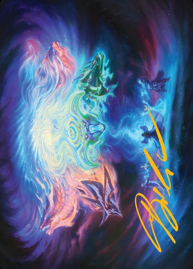 Call the Spirit Dragons // Call the Spirit Dragons, Tarkir: Dragonstorm Art Series · 0021