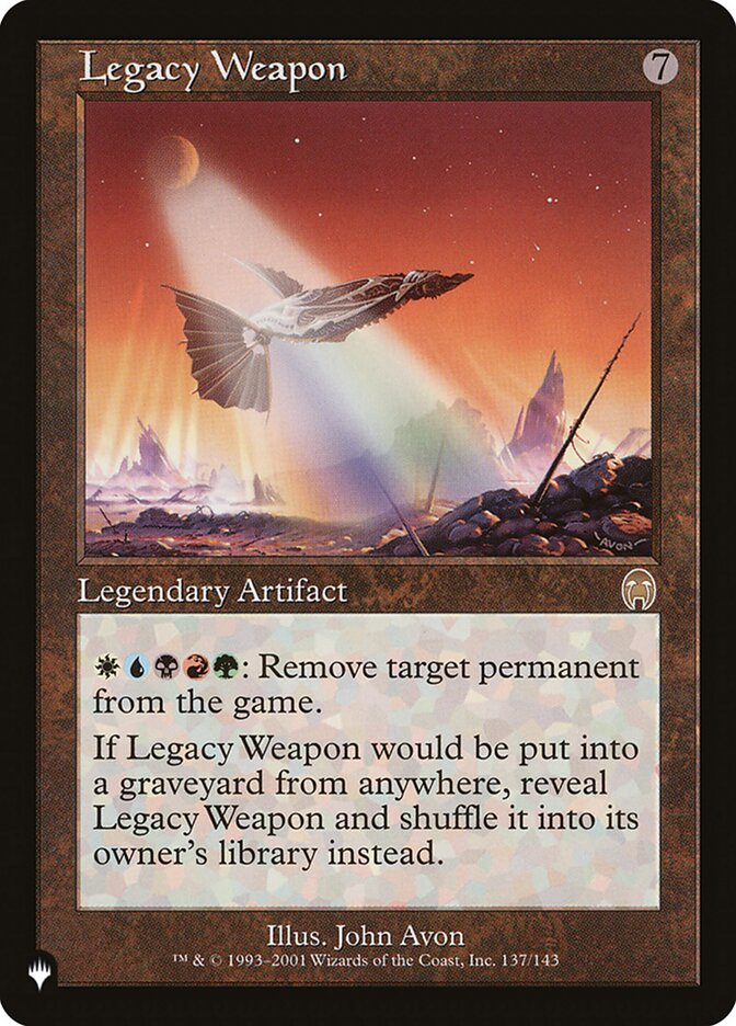 Legacy Weapon, The List · apc-137