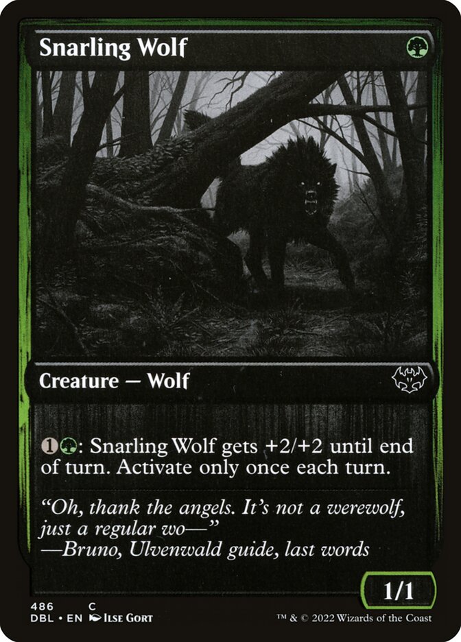 Snarling Wolf, Innistrad: Double Feature · 486/534