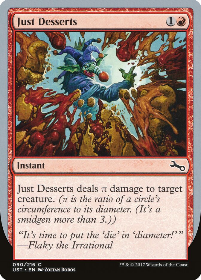 Just Desserts, Unstable · 090/216