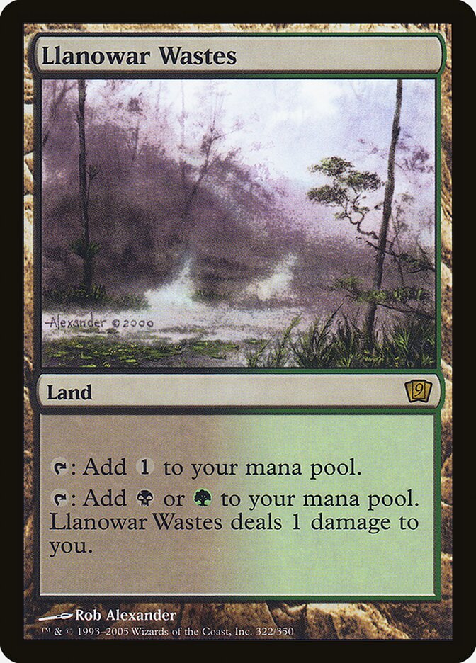 Llanowar Wastes, Ninth Edition · 322-star