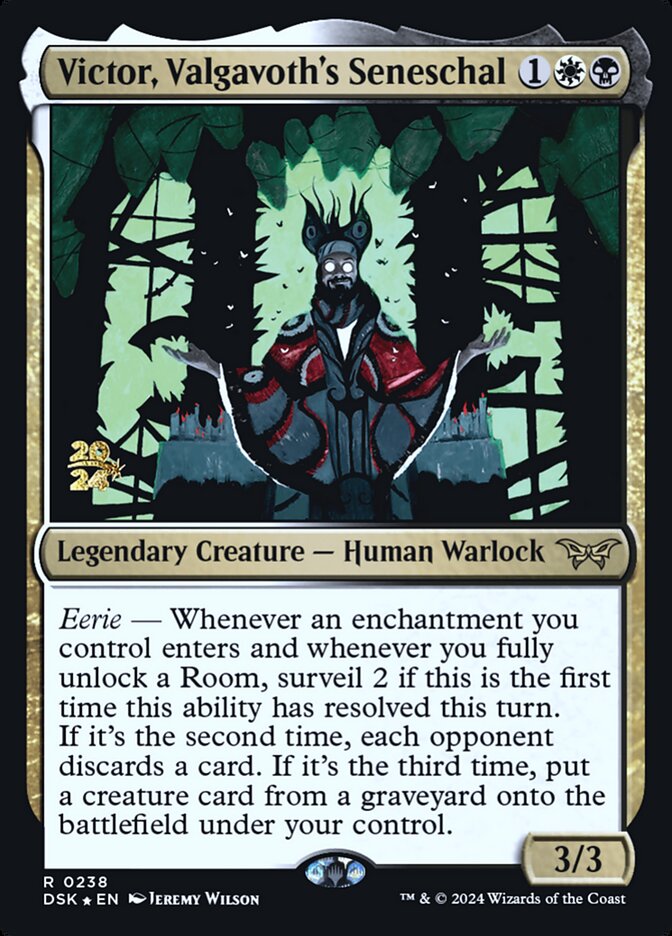 Victor, Valgavoth's Seneschal, Duskmourn: House of Horror Promos · 0238