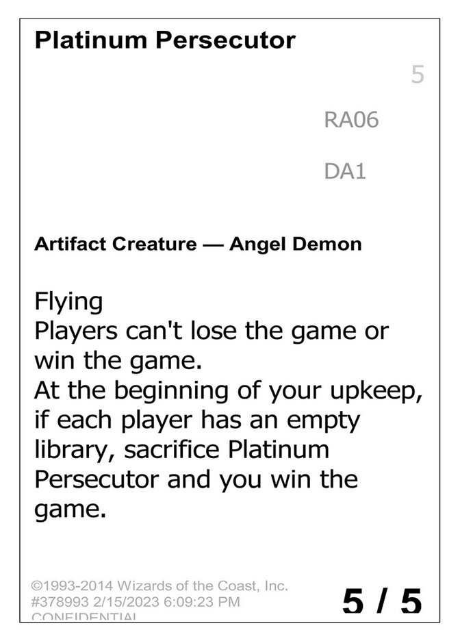 Platinum Persecutor, Unknown Event · ra06a