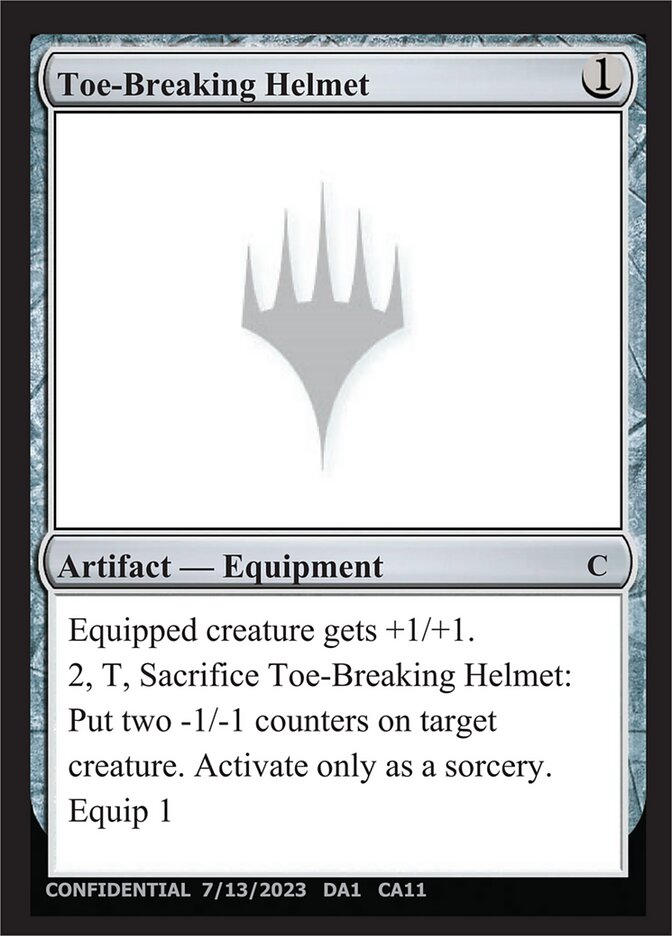 Toe-Breaking Helmet, Unknown Event · ca11