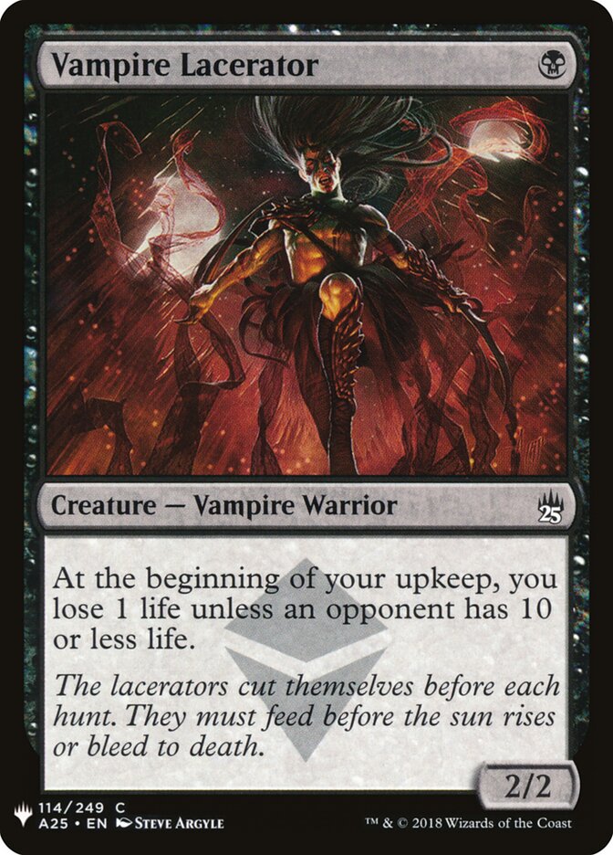 Vampire Lacerator, The List · a25-114