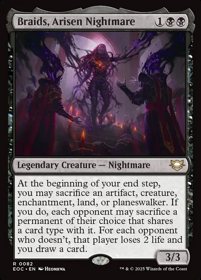 Braids, Arisen Nightmare, Edge of Eternities Commander · 0082