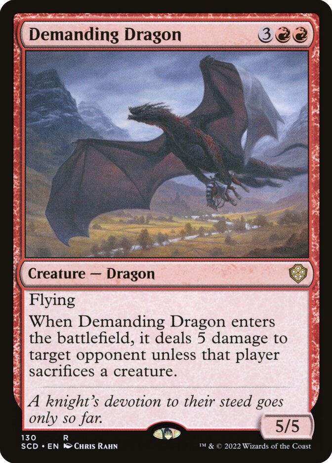 Demanding Dragon, Starter Commander Decks · 130