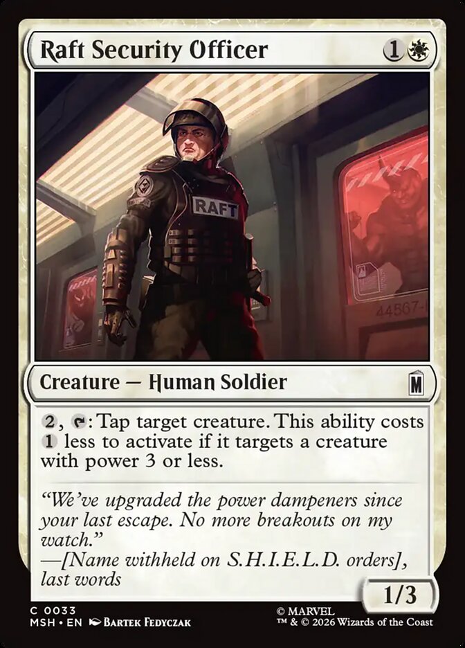 Raft Security Officer, Marvel Super Heroes · 0033