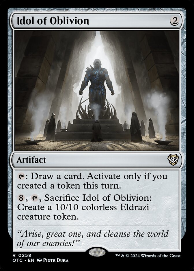 Idol of Oblivion, Outlaws of Thunder Junction Commander · 0258