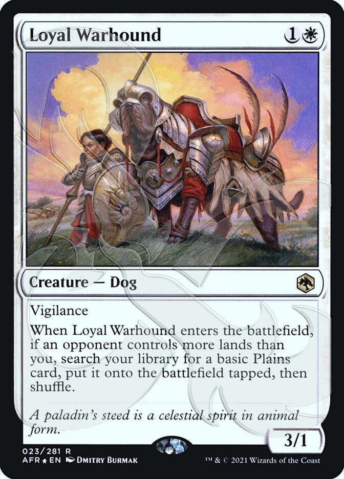 Loyal Warhound, Adventures in the Forgotten Realms Promos · 23a