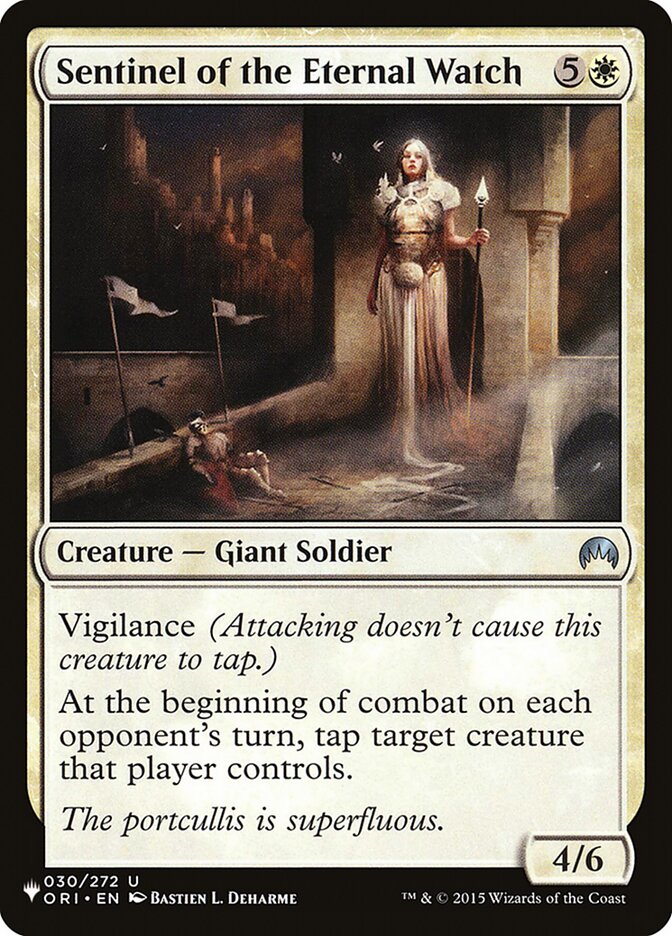 Sentinel of the Eternal Watch, The List · ori-30