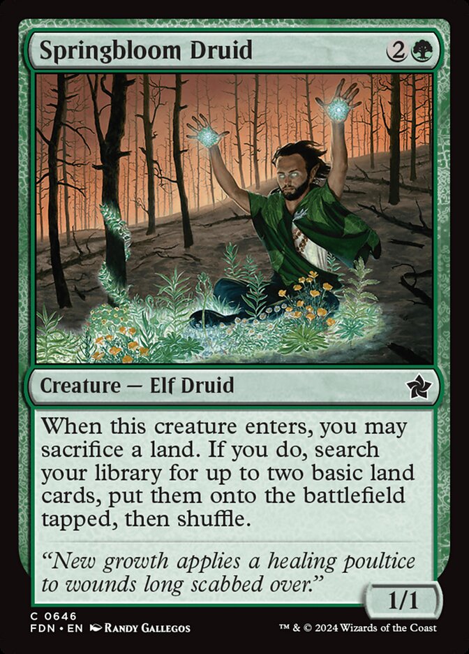 Springbloom Druid, Foundations · 0646