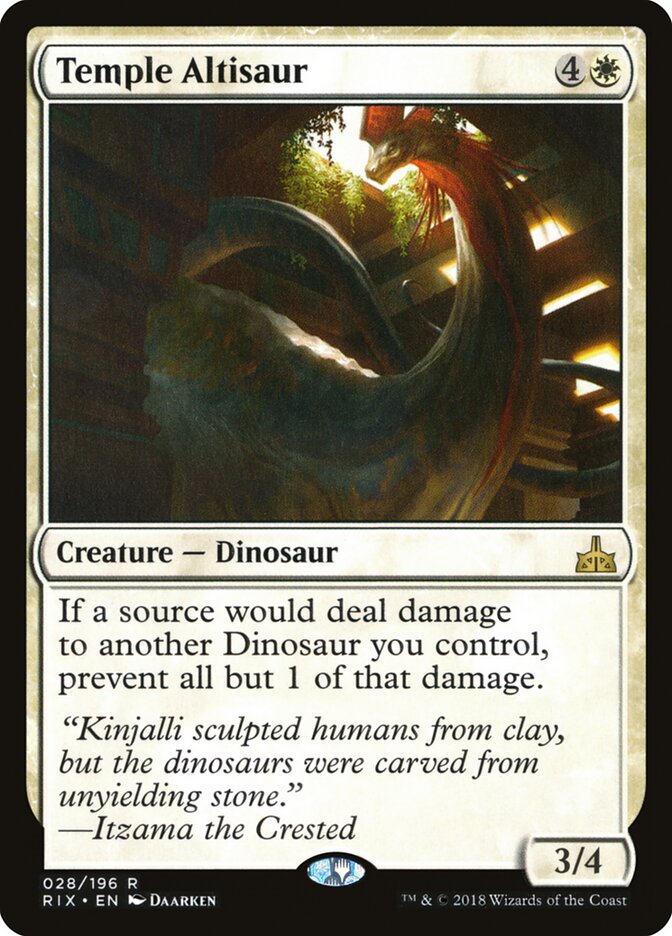 Temple Altisaur, Rivals of Ixalan · 028/196