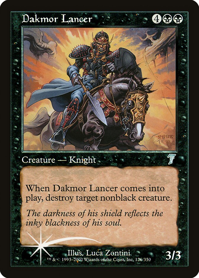 Dakmor Lancer, Seventh Edition · 126-star