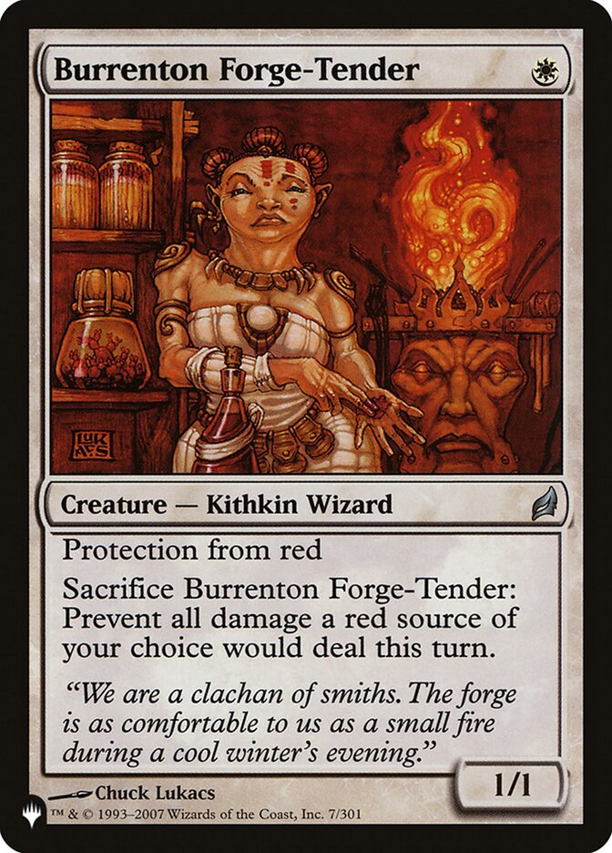 Burrenton Forge-Tender, The List · lrw-7