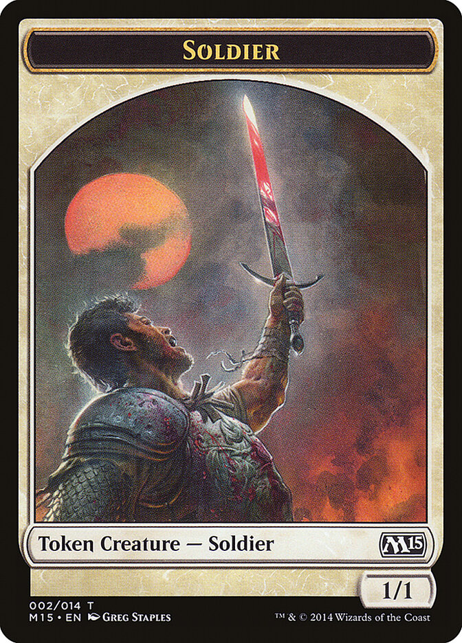 Soldier, Magic 2015 Tokens · 002