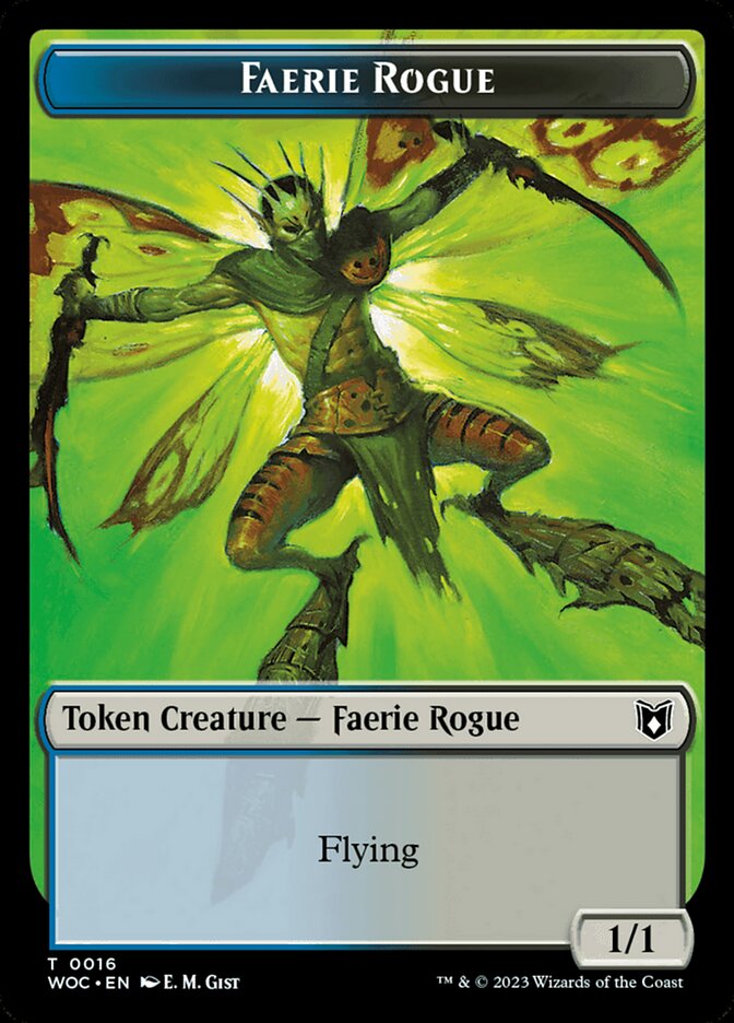 Faerie Rogue, Wilds of Eldraine Commander Tokens · 0016