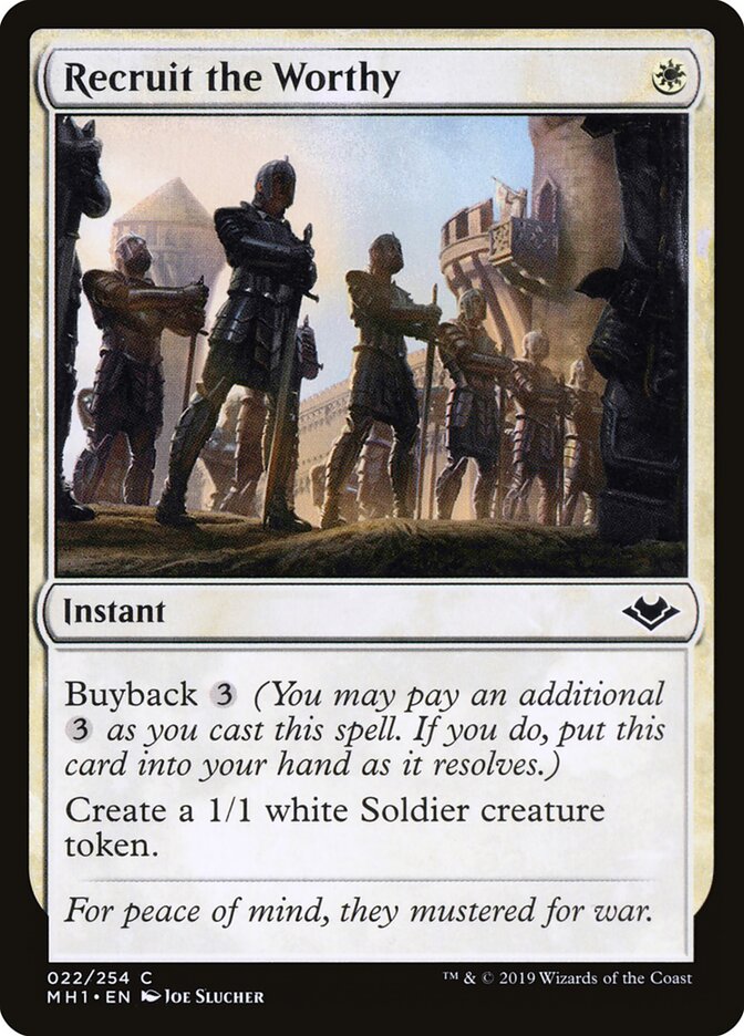 Recruit the Worthy, Modern Horizons · 022/254